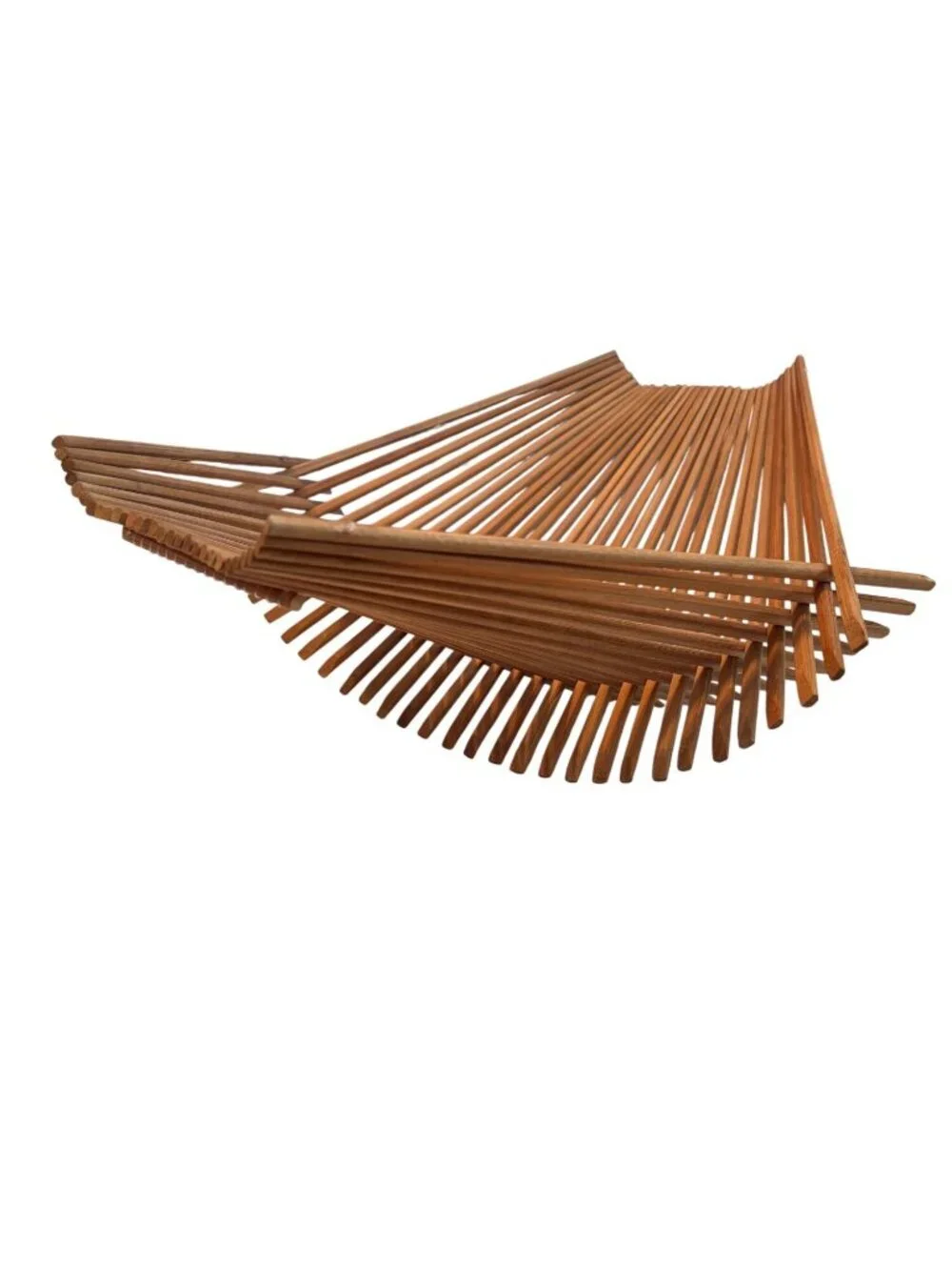 Foldable Bamboo Basket Rack Or Decorative Storage Organizer vintage